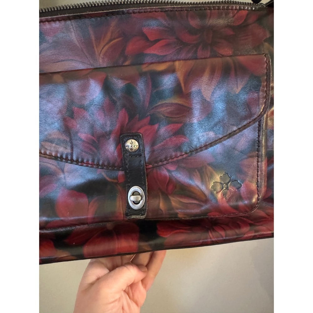 Patricia‎ Nash Kirby East West leather crossbody bag "Rustic Mums" - Picture 5 of 9